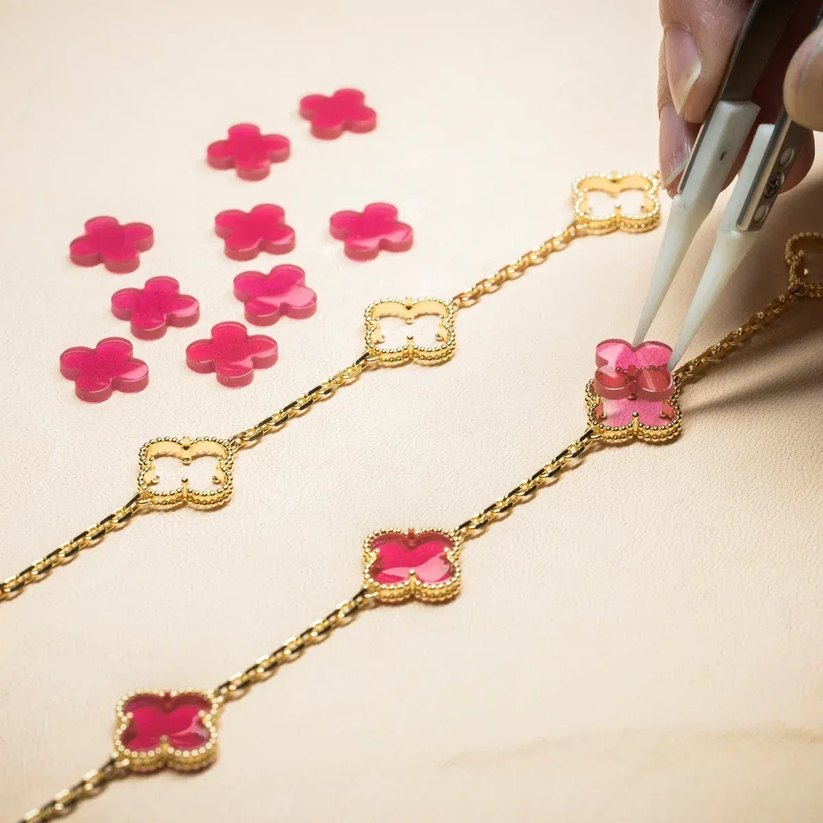 Van Cleef & Arpels 2026 pink enamel Alhambra craftsmanship