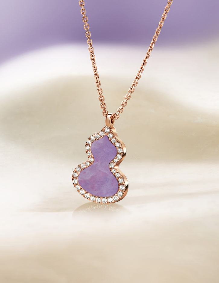 Qeelin Wulu 2026 purple jadeite necklace